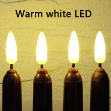 Load image into Gallery viewer, 10 Burgundy Flameless 11'' Wax Coverd Taper Candles with 2 Remote Controls