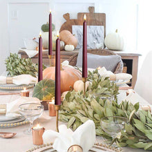 Load image into Gallery viewer, 10 Burgundy Flameless 11'' Wax Coverd Taper Candles with 2 Remote Controls