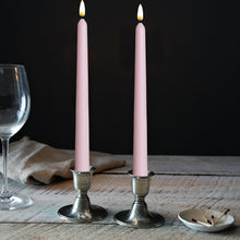 Load image into Gallery viewer, 11 inch pink Wax Flameless Taper Candles with Remote and Timer Diameter 0.9", Set of 4