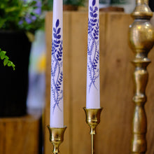 Load image into Gallery viewer, 6 Pack Orchid White Flameless Wax Coverd 11'' Taper Candles, Warm White LED Battery Operated Candle for Candle Holders, for Wedding, Party, Christmas, Holiday