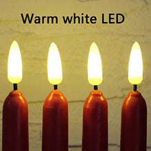 Load image into Gallery viewer, 10 Red Flameless 11'' Wax Coverd Taper Candles with 2 Remote
