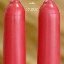 Load image into Gallery viewer, 11 inch red Wax Flameless Taper Candles with Remote and Timer Diameter 0.9&quot;, Set of 4
