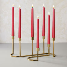 Load image into Gallery viewer, 11 inch red Wax Flameless Taper Candles with Remote and Timer Diameter 0.9&quot;, Set of 4
