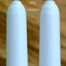 Load image into Gallery viewer, 11 inch White Wax Flameless Taper Candles with Remote and Timer Diameter 0.9&quot;, Set of 4, Candle Holders not Included
