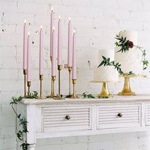 Load image into Gallery viewer, 10 Pack Pink Flameless WAX Coverd 11&#39;&#39; Taper Candles with 2 Remote
